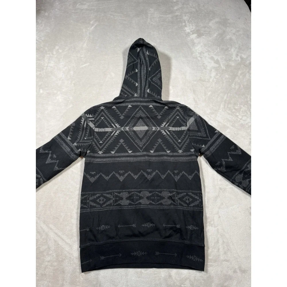 Polo Ralph Lauren Aztec Hoodid Pullover Size Small Black Cotton Soft